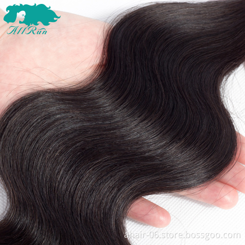 Cheap body wave human hair weave, 4x4 front 100% virgin Brazilian hair bundle with human hair closure